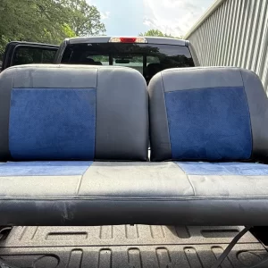 Scout II Front Bench Seat - Black with Blue Inserts